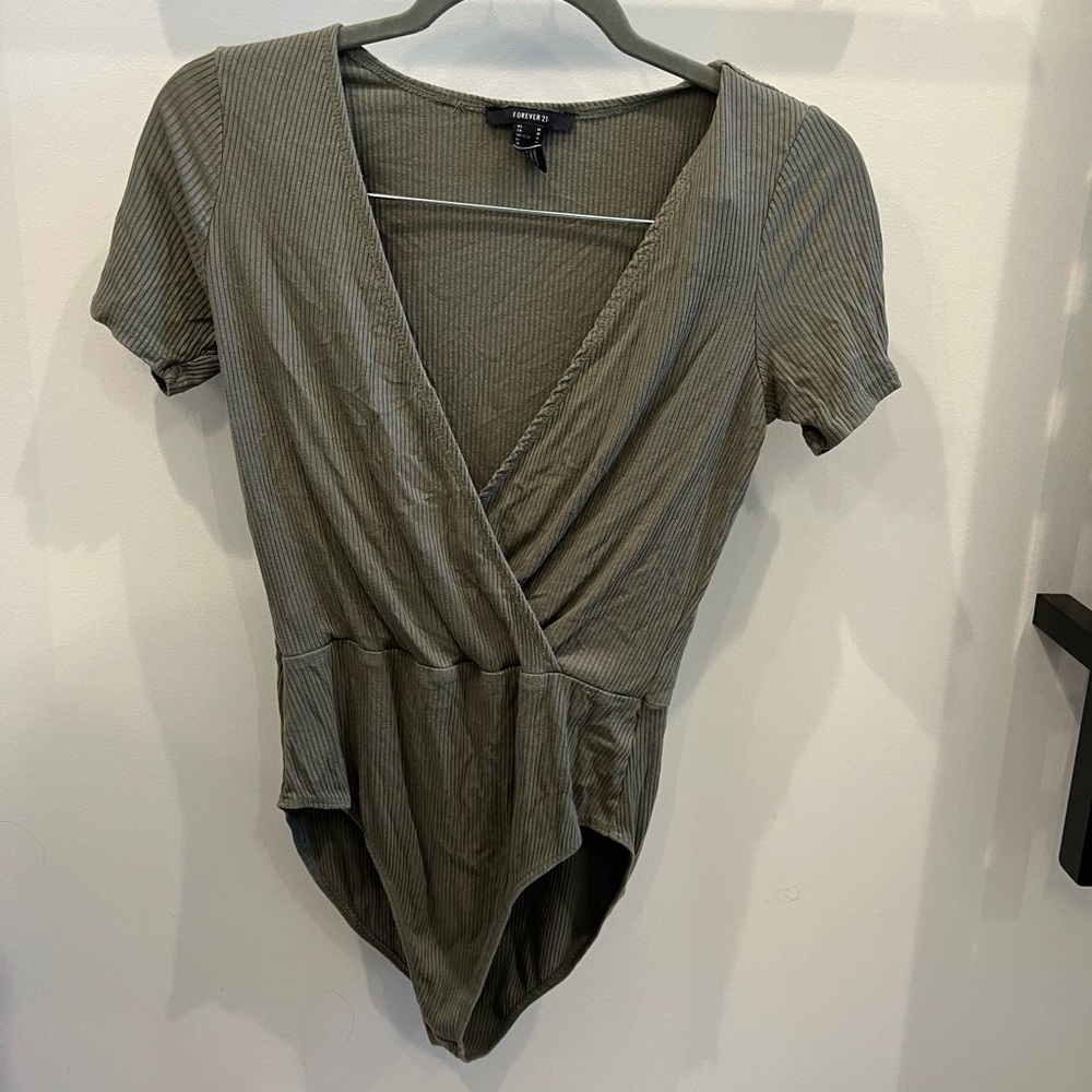 Forever 21 Green Bodysuit